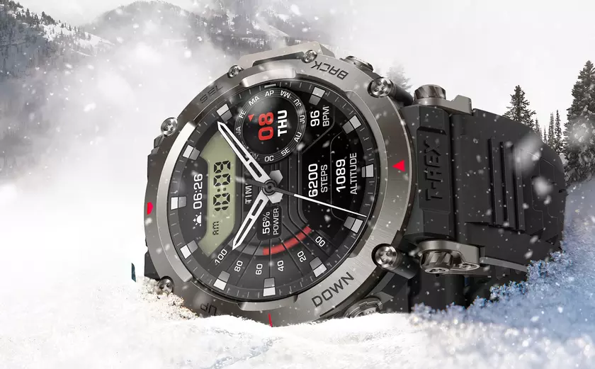 Amazfit T-Rex Ultra: защищённые смарт-часы с AMOLED-экраном, автономностью до 20 дней и Zepp OS 2.0 за $399