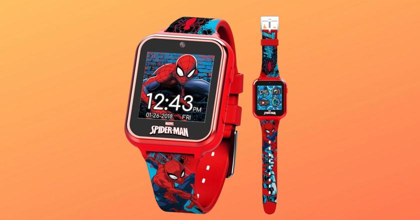 Montre intelligente Accutime Spider-Man pour enfants