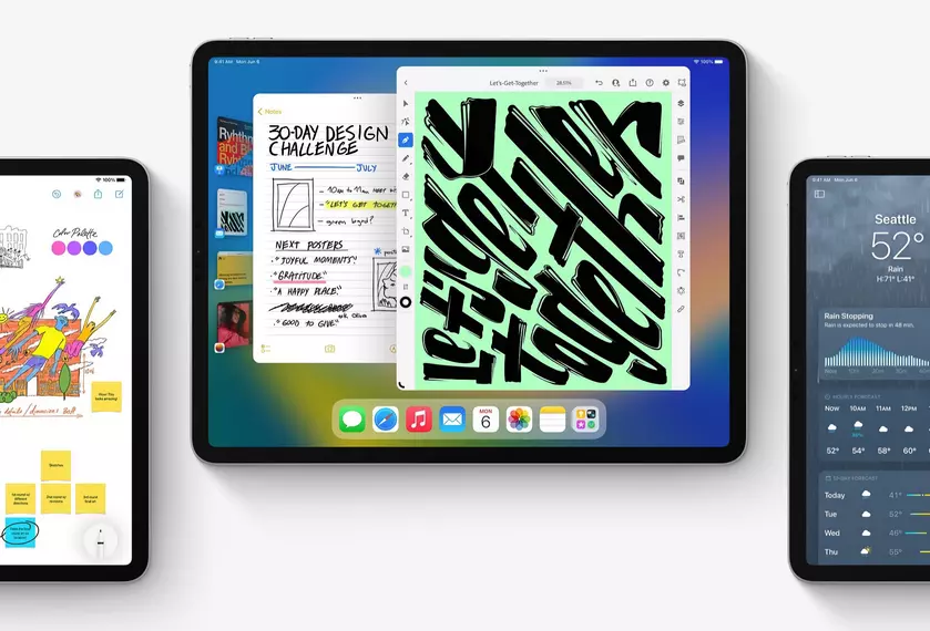 Не только iOS 16.1, macOS Ventura и watchOS 9.1: Apple также выпустила стабильную версию iPadOS 16 с режимом многозадачности Stage Manager, приложением «Погода» и новыми функциями