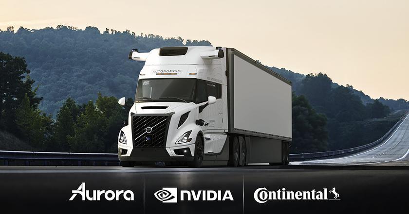 Aurora, Continental и NVIDIA сформировали стратегический альянс: будущее автономных транспортных технологий