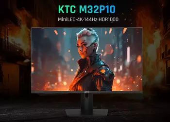 KTC M32P10 – 4K-монитор с экраном Fat IPS, подсветкой Mini LED и частотой кадров 144 Гц по цене $1300