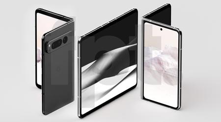 John Prosser showed what the Pixel Fold will look like: Google's first foldable smartphone with two screens, triple camera for $1799