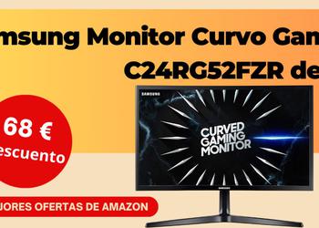 Monitor Curvo Gaming Samsung C24RG52FZR de 24'' con 68€ de Descuento!No se lo pierda!