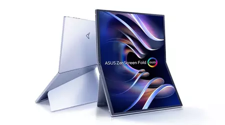 CES 2024: ASUS unveiled the ZenScreen Fold OLED MQ17QH monitor with a 17.3" flexible OLED display