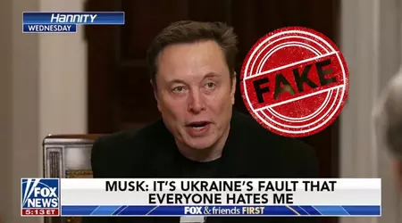 Social media fake: Elon Musk didn't really say that everyone hates him because of Ukrainians
