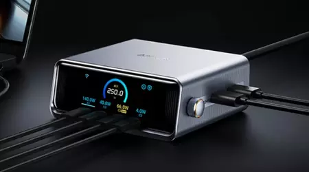 250 Вт, 6 портів і сучасні протоколи — Anker випустила компактну зарядну станцію GaN Desktop Charger Pro+