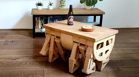 Carpentopod: a coffee table that can walk (yes, it can bring you a beer)