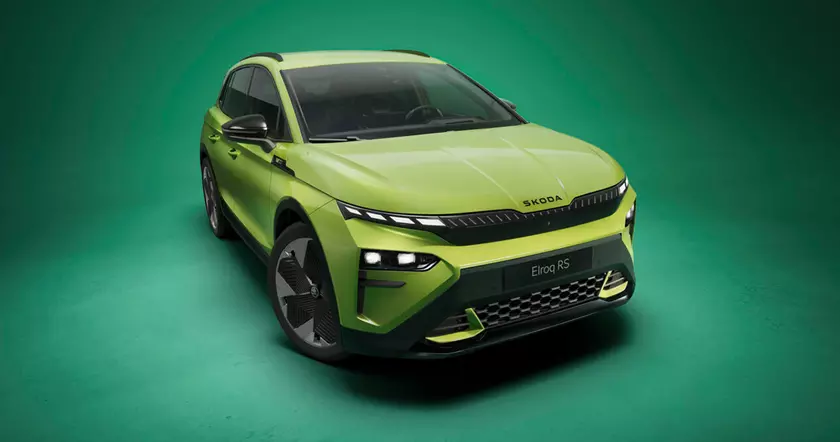 Встречайте Skoda Elroq RS: Яркий «Mamba Green» для истинных автолюбителей!