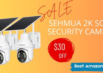 SEHMUA 2K Solar Security Cameras - Buy with a $30 Off!