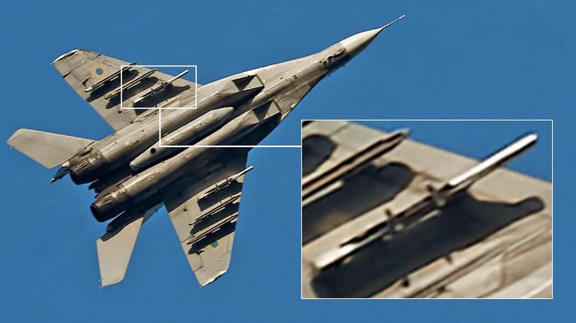 Воздушные Силы Украины опубликовали фотографию МиГ-29 с таинственными пилонами для ракет