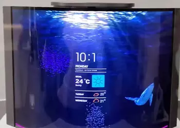 Samsung представила меняющую форму смарт-колонку с гибким 12,4-дюймовым дисплеем