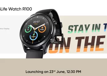 realme techlife watch r100 smart watch with call function and autonomy up to 7 days on june 23