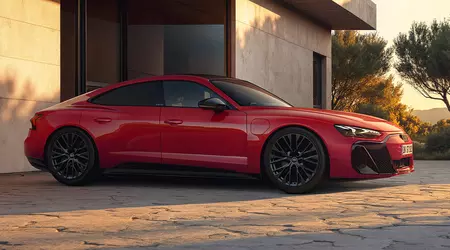 Audi has unveiled the base version of the e-tron GT - just a 585bhp quattro.