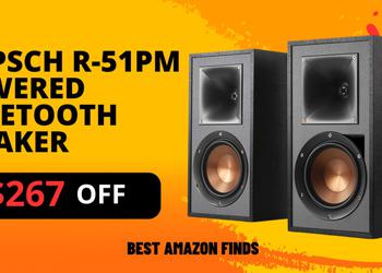 Klipsch R-51PM Powered Bluetooth Speaker - $267 Off Prime Big Deal!