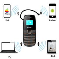 Original Phone SERVO S09 Bluetooth Dialer mini Mobile Phones 0.66inch Tiny Screen GSM Low Radiation Dual SIM Bluetooth Earphone