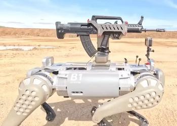 Китай презентовал робота-собаку с пулеметом на спине