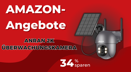 ANRAN 2K Solar Überwachungskamera – Sparen Sie 33€!