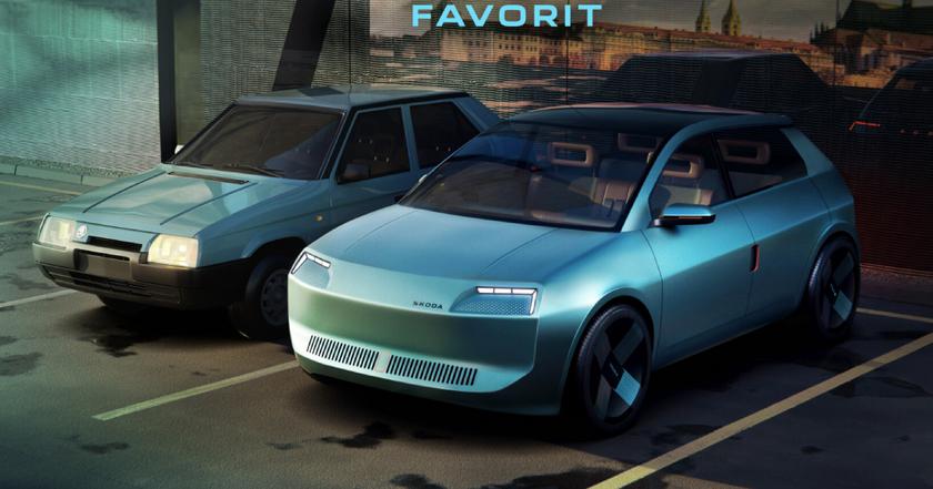 Современный Skoda Favorit: Визуализация легенды с современными акцентами