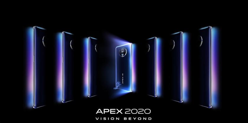 vivo APEX 2020: концептуальный флагман без портов и кнопок с подэкранной камерой, беспроводной зарядкой на 60 Вт и перископической камерой