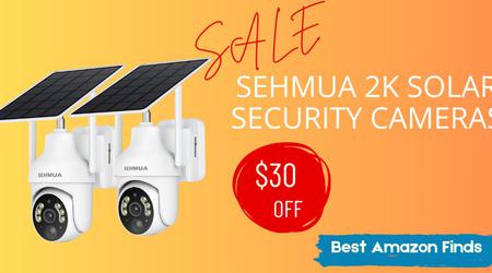 SEHMUA 2K Solar Security Cameras - Buy with a $30 Off!