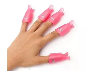 Dissolvant de vernis à capuchon en plastique