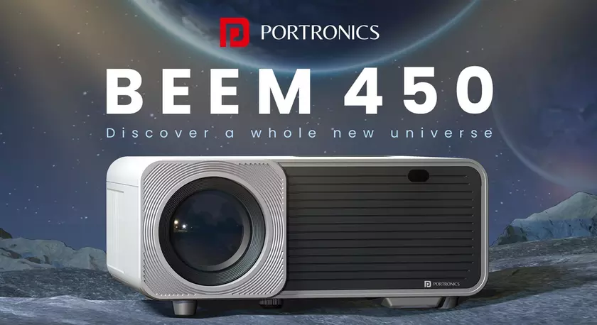 Portronics запускает бюджетный проектор Beem 450: 1080p и 150-дюймовый экран за 160 долларов
