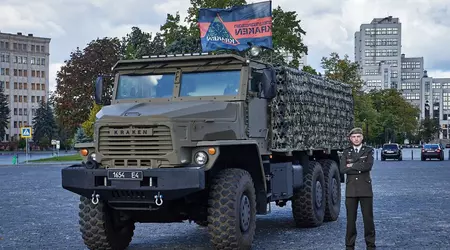 The KRAKEN special unit has armed itself with a trophy Russian Tornado-U armoured vehicle that was captured in 2022