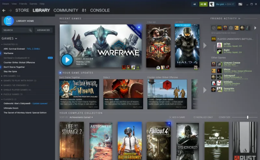 Valve анонсировала редизайн в Steam для «Библиотеки» и страницы новостей