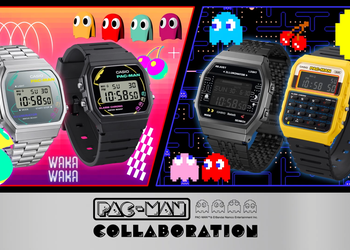 Casio и Pac-Man представили коллекцию ретро-часов с любимыми героями игры