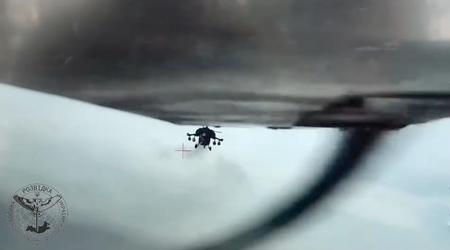 Unique footage: Ukrainian intelligence showed video of how two Russian helicopters and a plane failed to destroy a Ukrainian UAV near Crimea