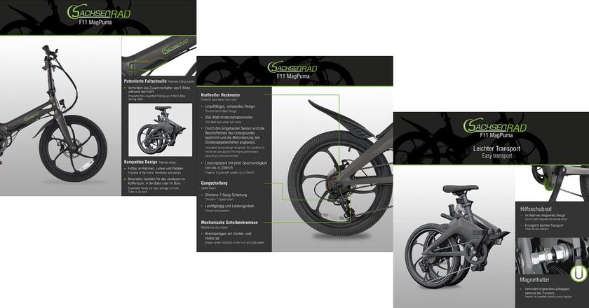 SachsenRAD F11 MagPuma E-Faltrad klapprad für übergewichtige