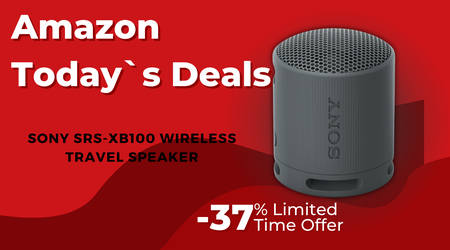 Sony SRS-XB100 Portable Bluetooth Speaker – Waterproof Audio with $22 Savings and 37% Off!