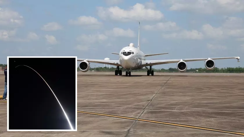 США запустили МБР Minuteman III с тестовой боеголовкой с помощью самолёта «судного дня» E-6B Mercury