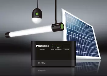 Panasonic eneloop solar storage: аккумулятор с солнечной панелью и двумя LED-лампами