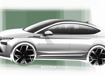 Показаны первые дизайн-скетчи обновленных Škoda Enyaq и Enyaq Coupé с дизайном Modern Solid