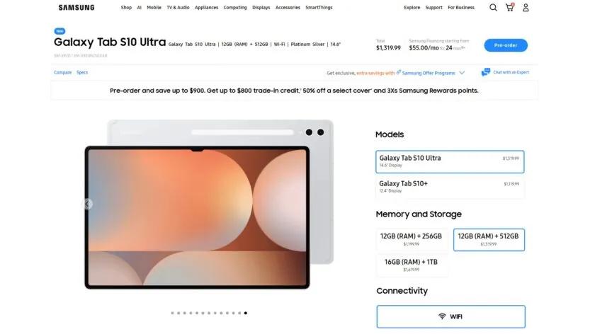 From ,000 to ,620: Samsung Reveals Galaxy Tab S10 Prices in the US