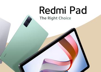 Redmi Pad: 10.6-inch 90Hz display, MediaTek Helio G99 chip, up to 6GB of RAM, four speakers and 8,000mAh battery for $184