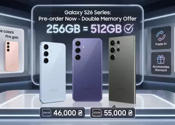 Galaxy S26 в Украине: сколько стоят новые флагманы и как получить больше памяти за те же деньги