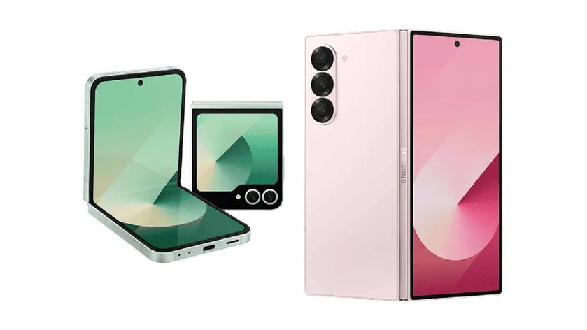 Изображения Samsung Galaxy Flip 6 и Galaxy Fold 6 в разных цветах появились в интернете перед официальным анонсом
