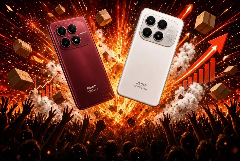 Продажи смартфонов серии Redmi K100 Pro