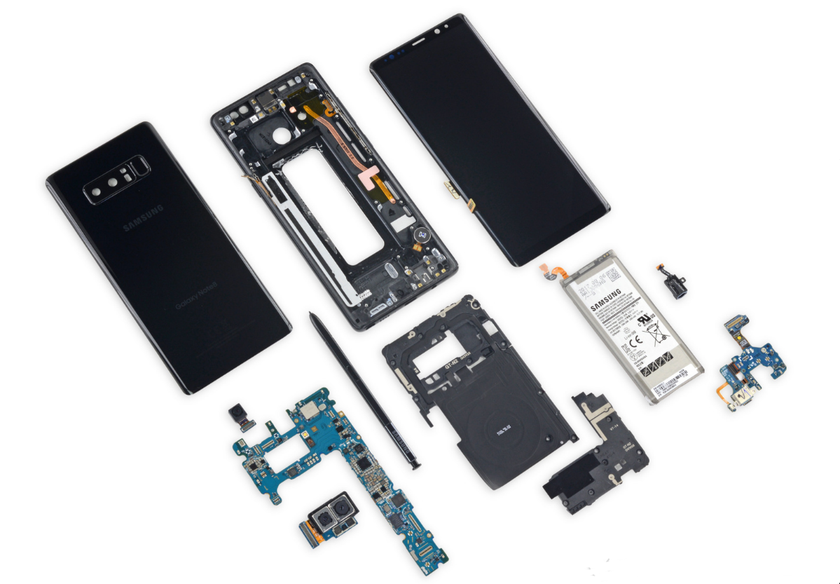 iFixit оценила ремонтопригодность Samsung Galaxy Note 8 в 4 балла