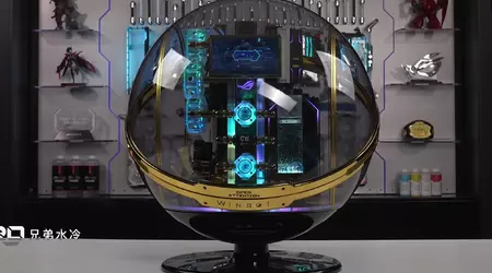 Aesthetically flawless and technically perfect: Chinese bloggers assembled a super PC for $60,000 in a spherical glass case