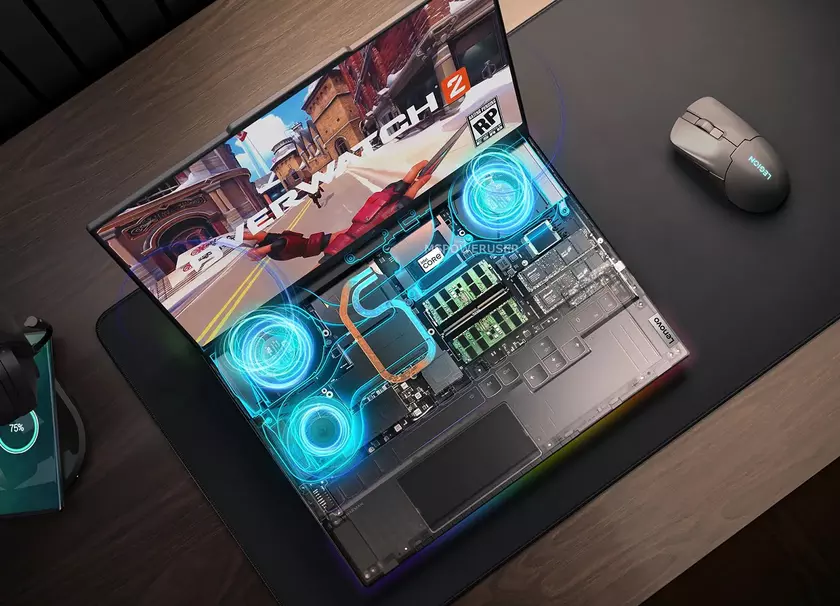 Lenovo представила необычный игровой ноутбук Legion 9i с GeForce RTX 4090 и самой тонкой в мире системой жидкостного охлаждения