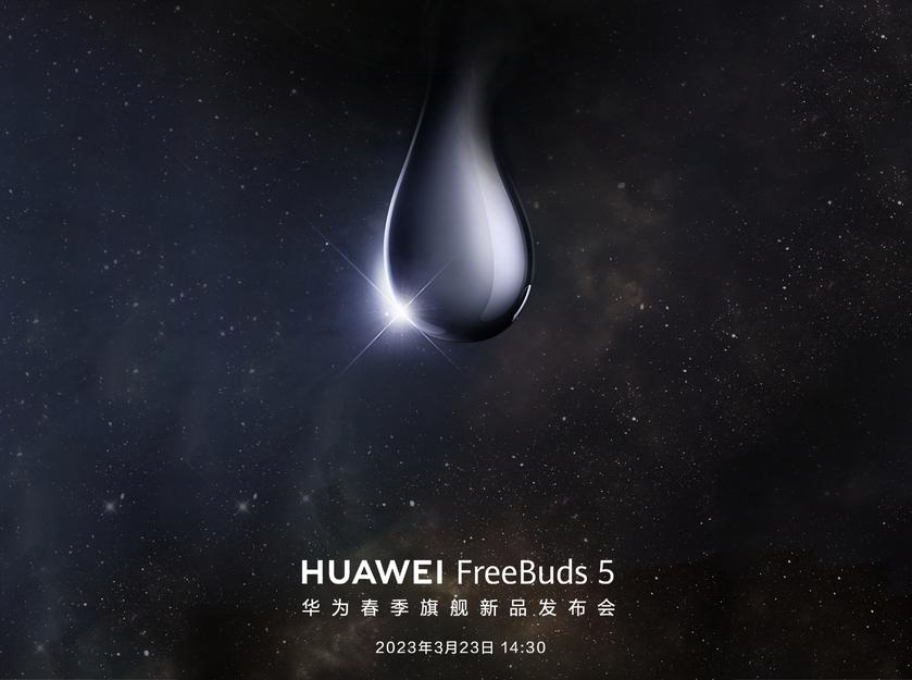 Huawei will introduce FreeBuds 5 TWS headphones with an unusual design on March 23