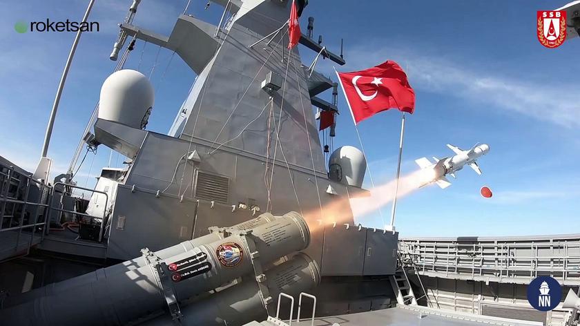 Турция начинает интеграцию противокорабельных ракет ATMACA с максимальной дальностью пуска 250 км на фрегаты проекта Barbados для замены американских Harpoon