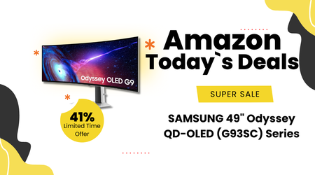 SAMSUNG 49" Odyssey QD-OLED Curved Gaming Monitor – Massive $650 Savings!