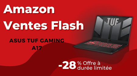 ASUS TUF Gaming A17 Laptop Ryzen 7 RTX 4060 - Économisez 370€ ce Black Friday!