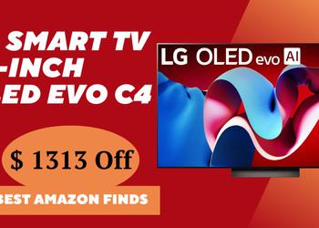 LG 65-Inch OLED evo C4 Smart TV Now Available - Now $1,313 Discount!