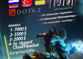 Kingston Technology проведет турнир HyperX Trilogy Tour Dota 2 среди геймеров Украины, Турции и России