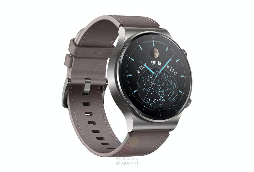 В сеть утекли характеристики, изображения и ценник смарт-часов Huawei Watch GT2 Pro